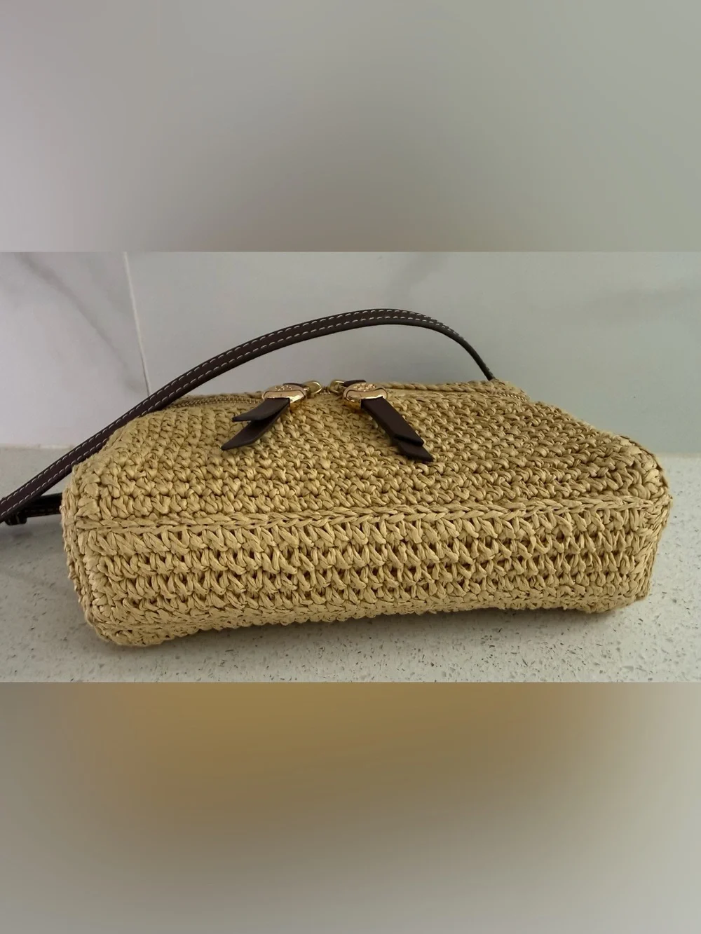 Tory Burch Romy Woven Vanity Bag - Picture 6 of 8